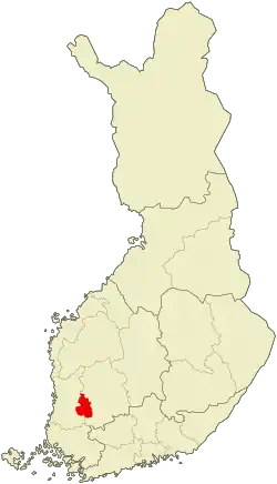 Lage von Sastamala in Finnland