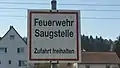 Saugstelle für die Feuerwehr in Herbstein, Vogelsbergkreis, Hessen