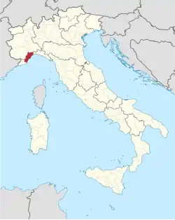 Lage innerhalb Italiens