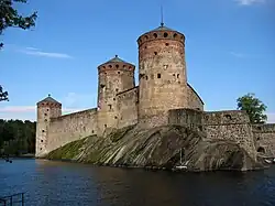 Burg Olavinlinna, Haupt-Geschützebene unter dem Turmdach, Finnland