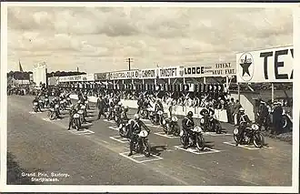 Start zu einem Motorrad-Grand-Prix in Saxtorp