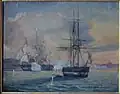 Der Misserfolg vor Eckernförde (1849) brachte Kapitän Paludan vors Kriegsgericht.