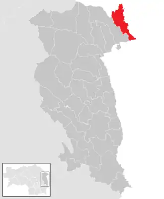 Lage der Gemeinde Schäffern im Bezirk Hartberg-Fürstenfeld (anklickbare Karte)