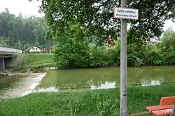 Spinnerei Schöntal, Wehranlage