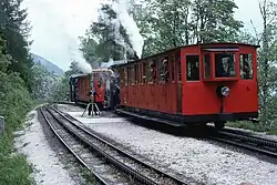 Vierachsige Vorstellwagen der Schafbergbahn (1893)
