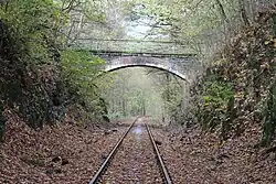 Das Reststück der Scheldetalbahn zwischen Breidenstein und Wallau (2013)