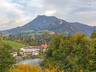 Der Schieferstein von Losenstein aus gesehen