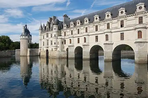 Schloss Chenonceau über dem Cher