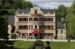Schloss Vagen während Dreharbeiten 2018