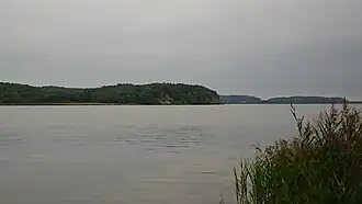 Blick aus Lietzow Richtung Westen auf den Schlossberg, 2018