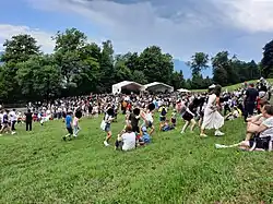 Tummeln auf der Schlosswiese