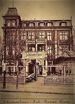 Gastwirtschaft Schützenhaus 1901 von der Hundekehlestraße