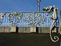 Jugendstilgeländer mit Drachen an der heutigen Schnewlinbrücke