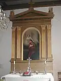 Altar mit Gemälde von H. Pommerenke
