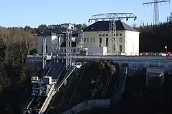 Umspannwerk und Schrägaufzug zum Krafthaus