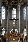 Kruzifix, datiert 1494, über dem Hochaltar in St. Michael, Schwäbisch Hall
