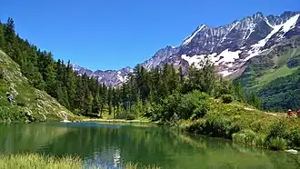 Blick über den Schwarzsee nach Osten.