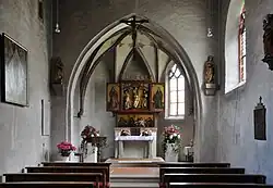 Blick zum Altar in der St.-Anna-Kapelle