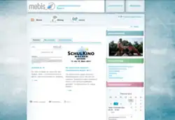 Ansicht der Startseite von Mebis aus dem Jahr 2013