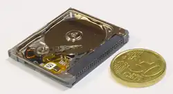 Geöffnetes Microdrive von Seagate (5 GB)