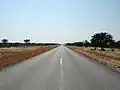 Die B8 zwischen Rundu und Grootfontein