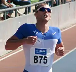 Sebastian Ernst – ausgeschieden als Sechster in 20,95 s