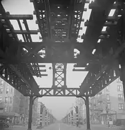 Abbau der Second Avenue Elevated im September 1942