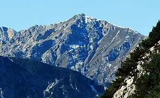 Blick auf die Seefelder Spitze vom Nordosten
