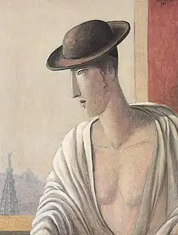 Selbstbildnis in Brüssel, 60 cm × 70 cm, Öl, Leinwand, 1986