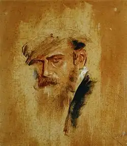 Franz Lenbach mit Kappe