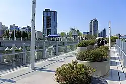 Zwei ehemaligen Zubringer als Fußgängerparadies