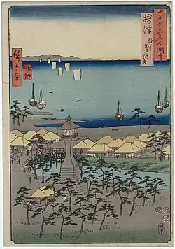 5: Provinz Settsu Sumiyoshi Idemi-no-hama (住よし 出見のはま)