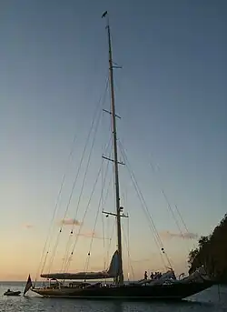 Die Shamrock V, auf der Johnson als Schiffsoffizier Dienst tat (Aufnahme von 2002)