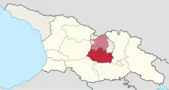 Lage innerhalb Georgiens