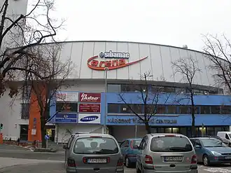 Die Arena mit altem Sponsorennamen im Dezember 2008