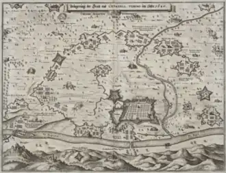 Zitadelle während der Belagerung von 1640