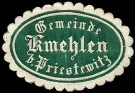 Alte Siegelmarke von Kmehlen (datiert zwischen 1850 und 1923)