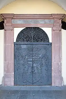 Eingang zur Fürstengruft im Unteren Schloss