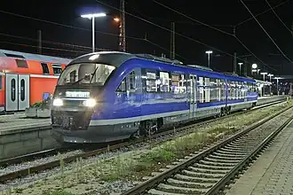 Der VT 1.0/1.5-ETCS am 16. September 2007 in Ingolstadt Hbf