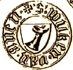 Siegel von Wilken van Anen, 1447