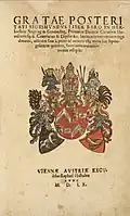 Gemehrtes Frei­herren­wappen des Sigismund von Herber­stein, 1560