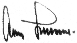 Unterschrift Adolf Gallands