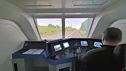 Simulator (Baureihe 193 Siemens Vectron) der Norddeutschen Eisenbahnfachschule in Osnabrück (Teilsimulator mit komplettem Führerstandnachbau)