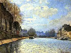 Alfred Sisley: Canal St. Martin im Salon 1870