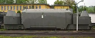 Seitenansicht des Panzer-Triebwagen 16