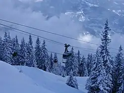 Gondel im Skigebiet Silvretta Montafon