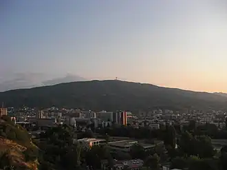 Der Berg Vodno bei Skopje