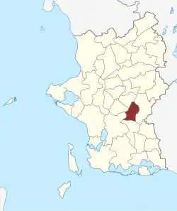 Lage des Flakkebjerg Sogn in der Slagelse Kommune