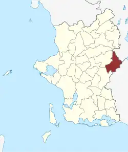 Lage des Kirkerup Sogn in der Slagelse Kommune