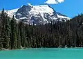 Der Slalok Mountain vom mittleren Joffre Lake aus gesehen